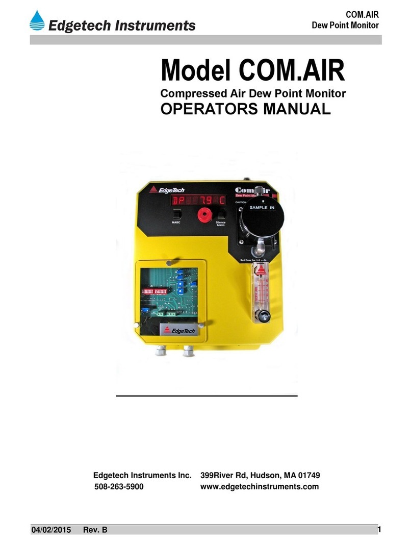 Edgetech COM.AIR Operator's manual Edgetech COM.AIR Operator's manual