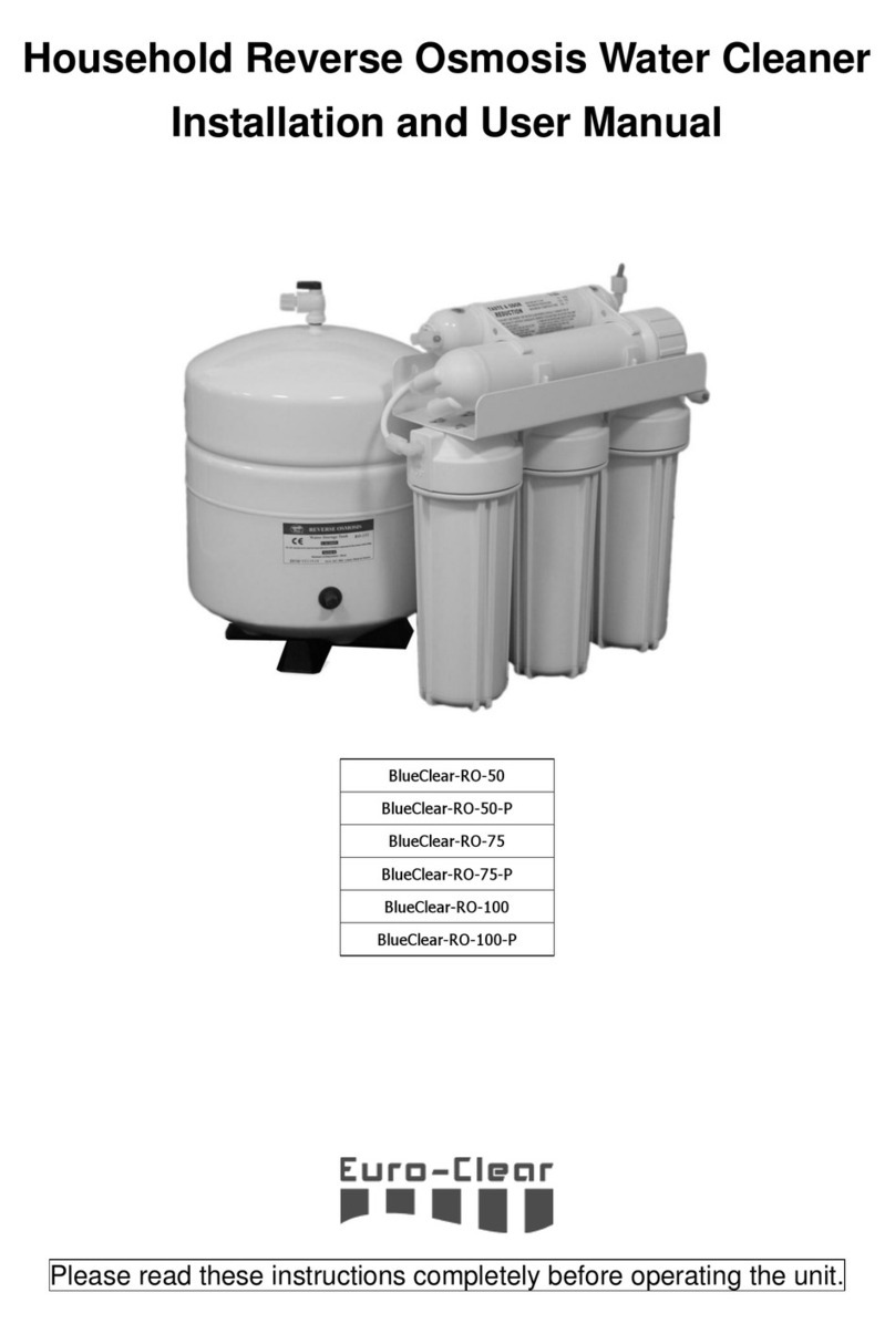Reverse Osmosis BlueClear-RO-50 User manual