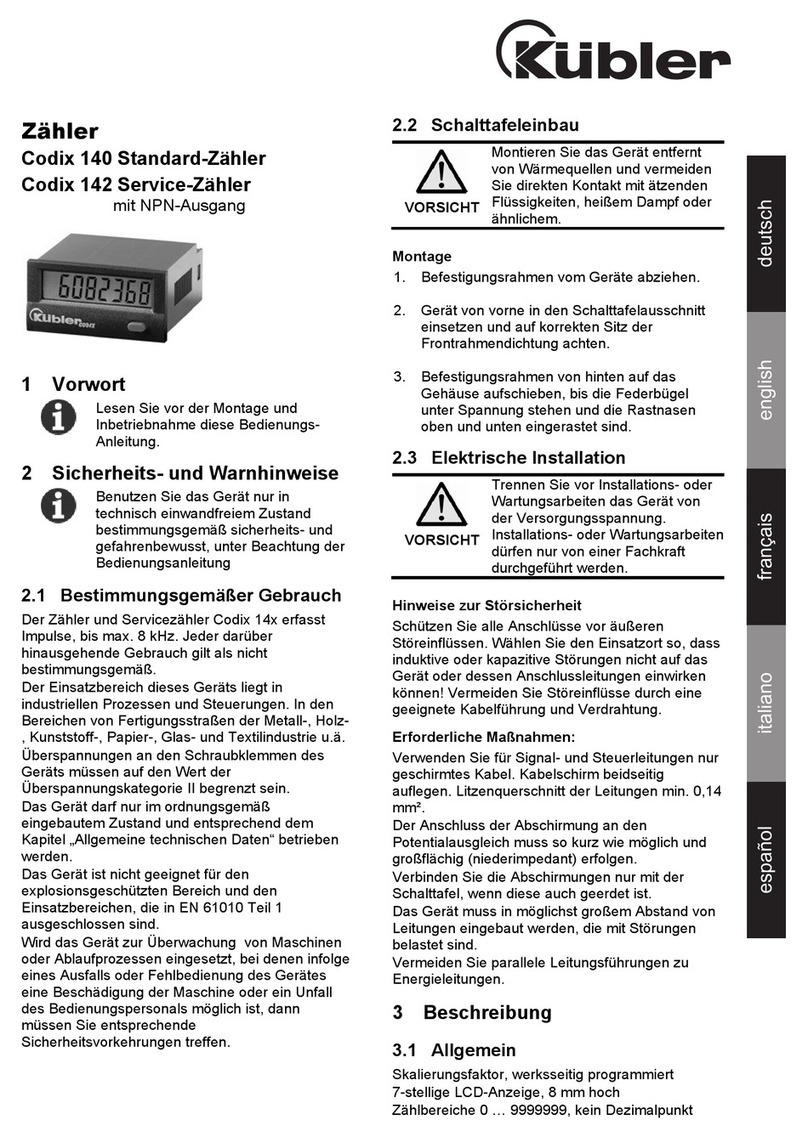 Kubler Codix 140 manual
