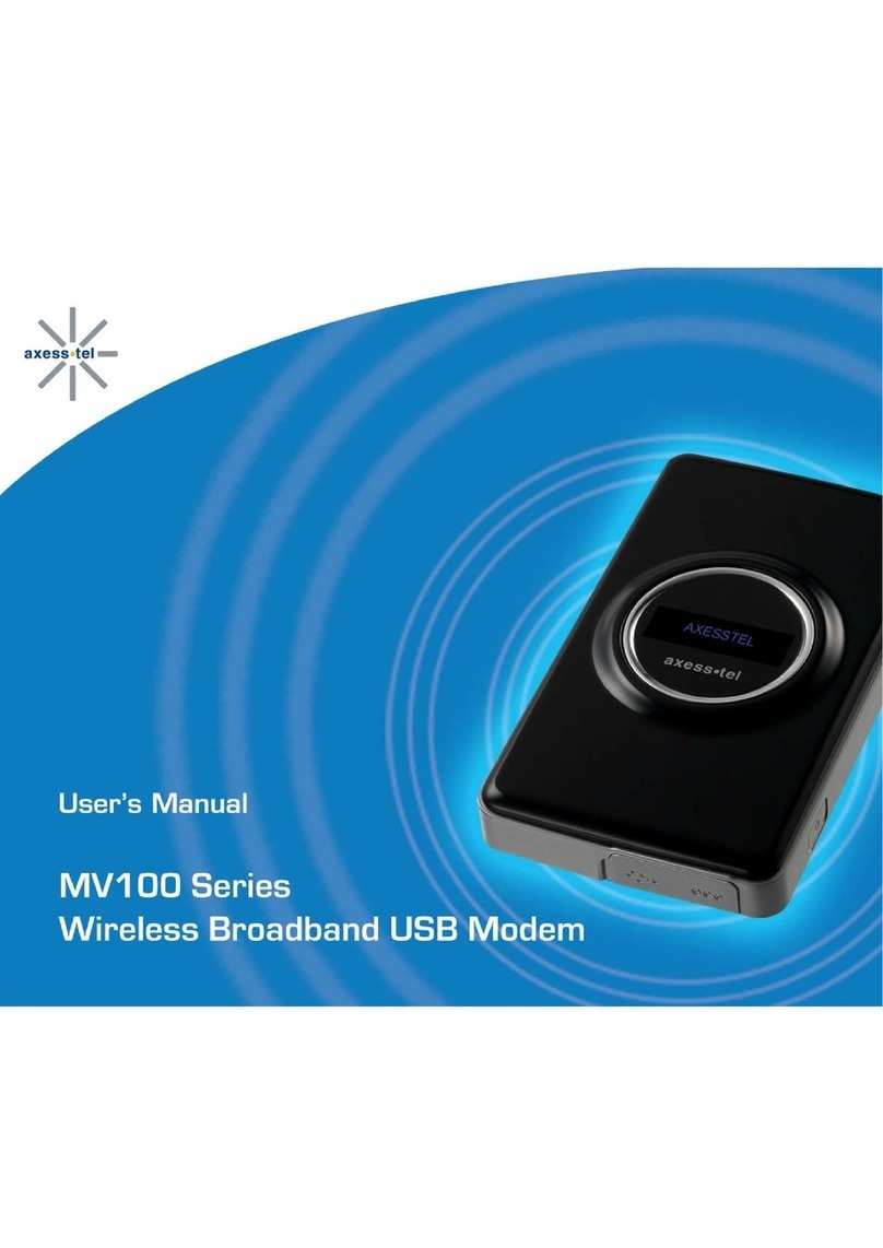 Axesstel MV110 User manual