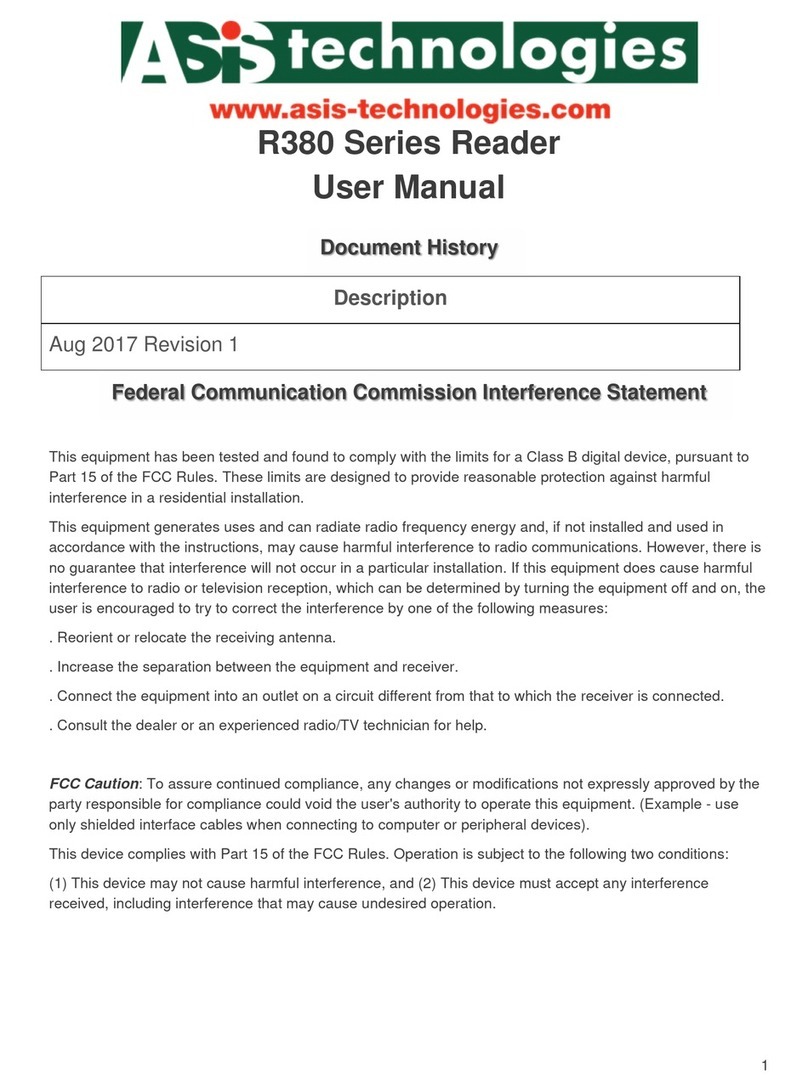 ASIS Technologies R380 Series user manual