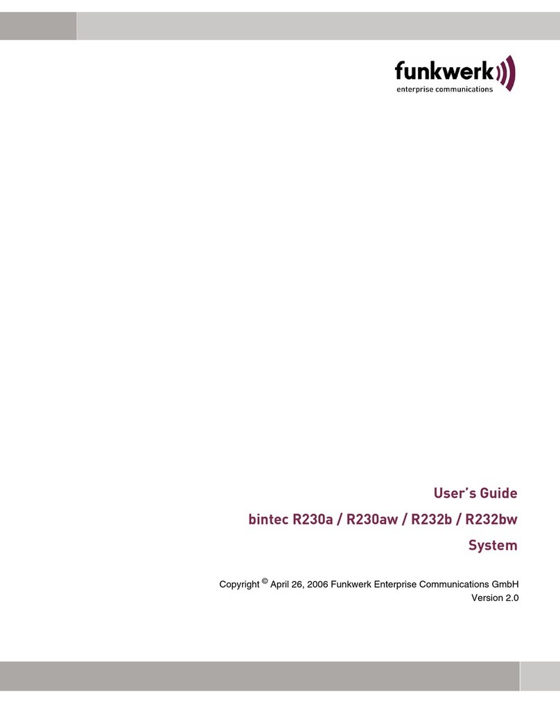 Funkwerk bintec R230aw User manual Funkwerk bintec R230aw User manual