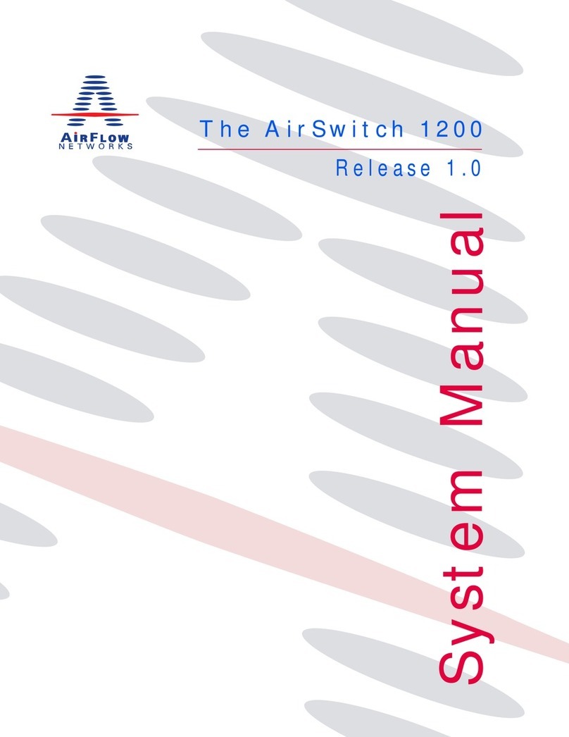 Airflow AirSwitch 1211 System manual