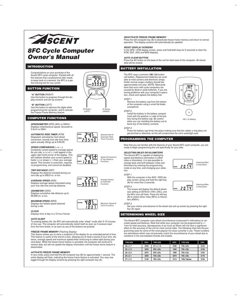 Ascent 8FC owner's manual