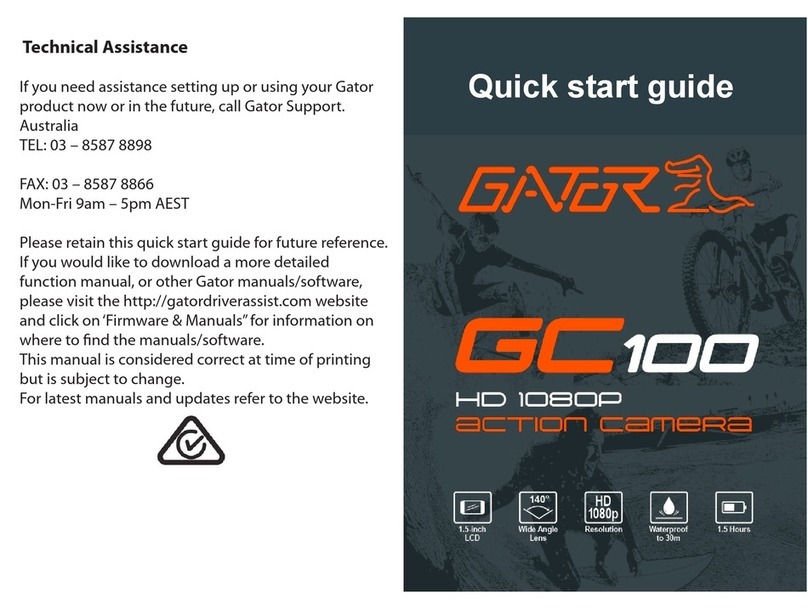 Gator GC100 User manual