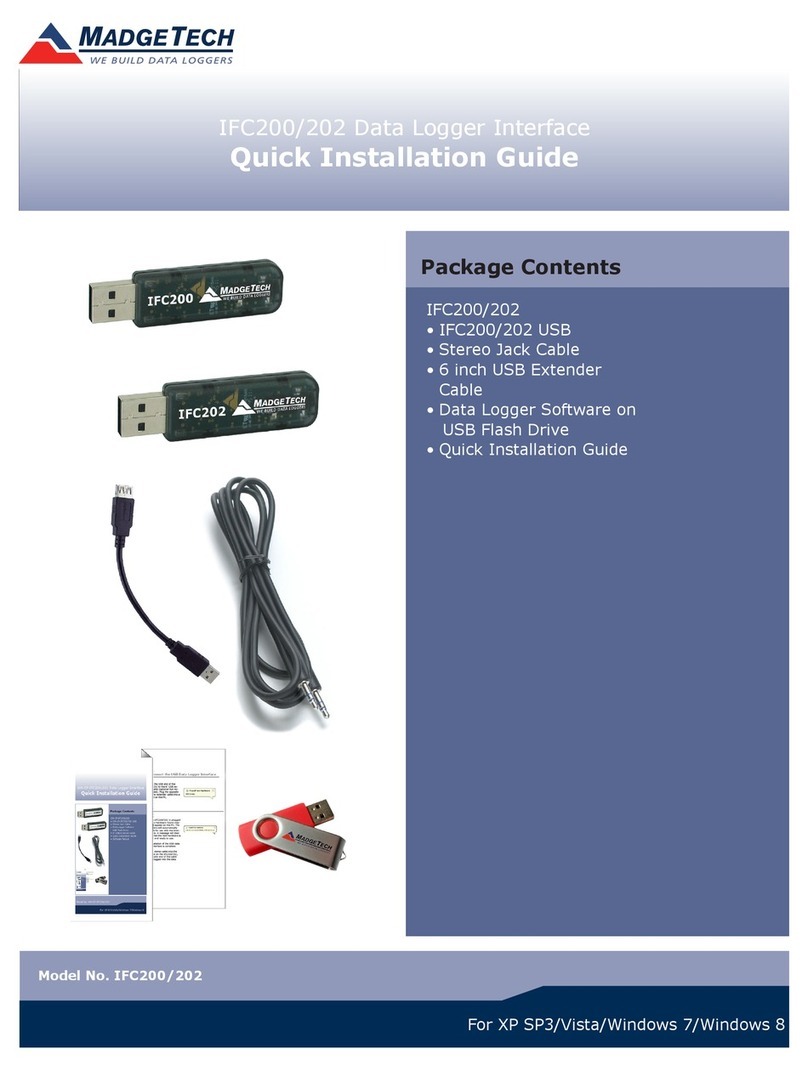 MadgeTech IFC202 Quick installation guide