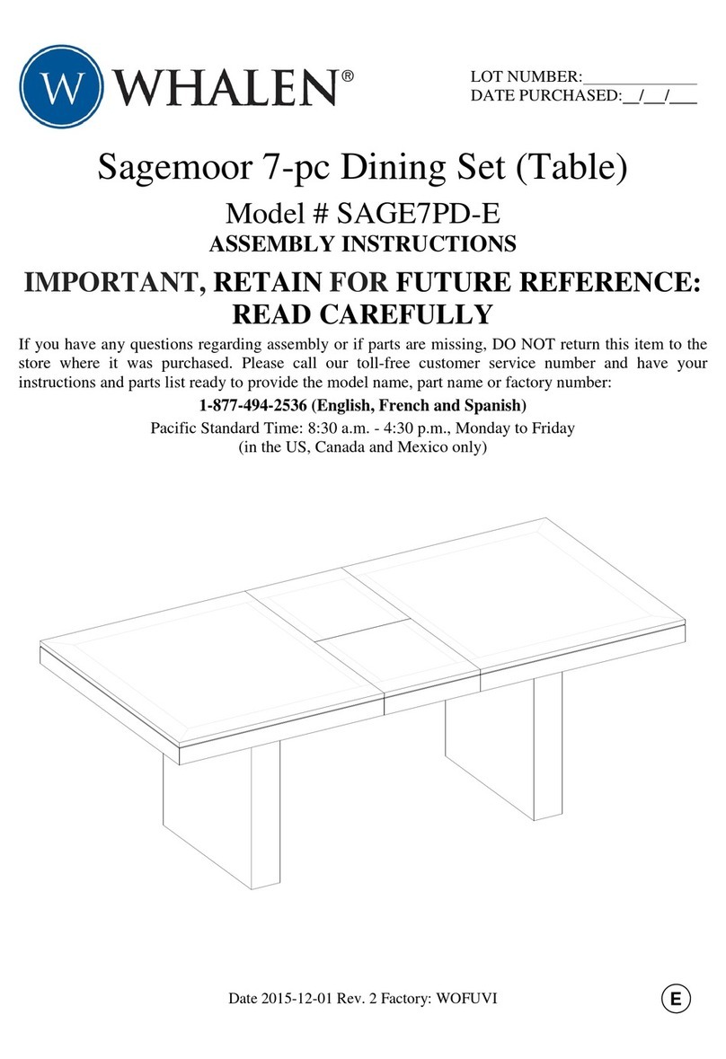 Whalen Sagemoor SAGE7PD-E User manual Whalen Sagemoor SAGE7PD-E User manual