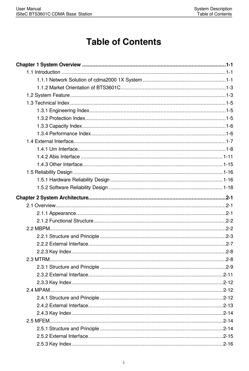 Huawei iSiteC BTS3601C-800 User manual