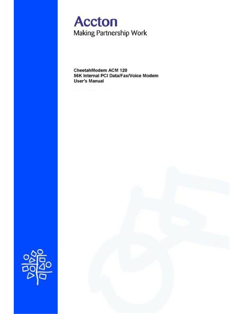 Accton Technology CheetahModem ACM 120 user manual