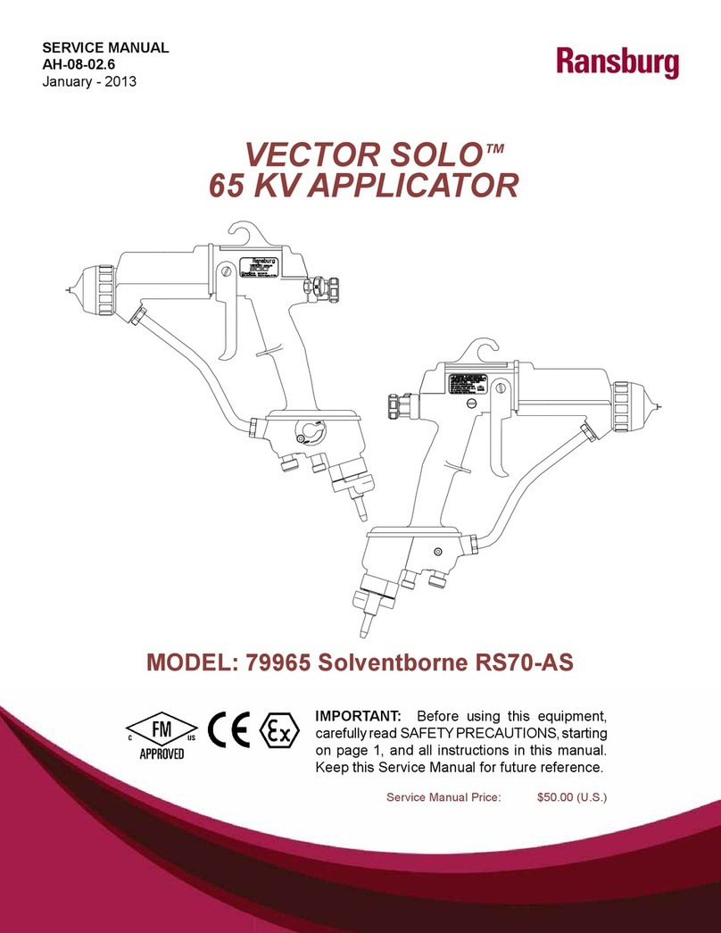 Ransburg vector solo 79965 solventborne RS70-AS Service manual