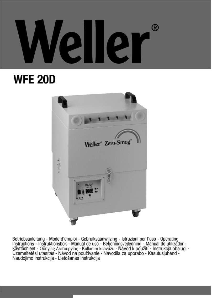 Weller Zero-Smog WFE 20D operating instructions