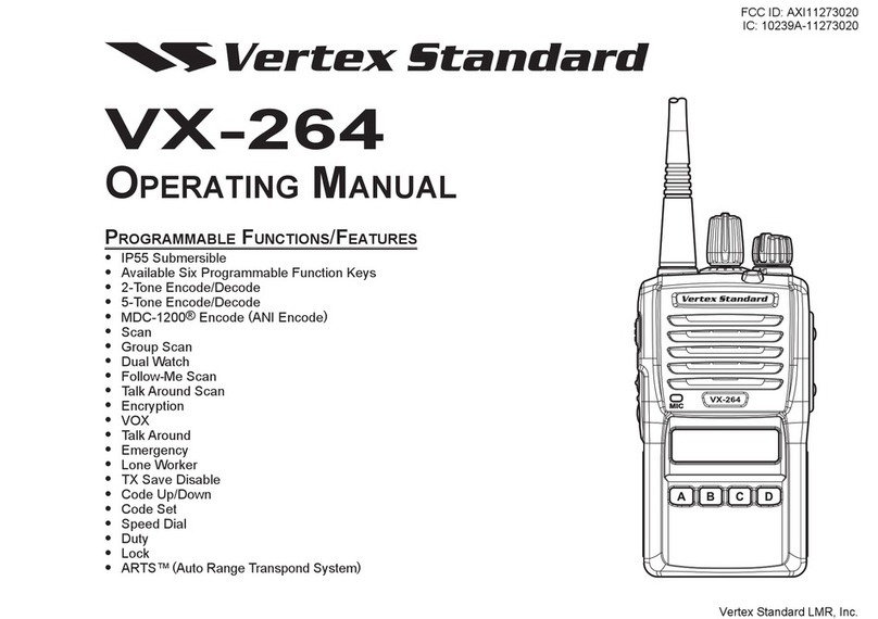 Vertex Standard VX-264 User manual
