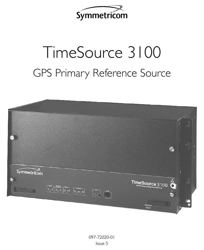 Symmetricom TimeSource 2500 User manual