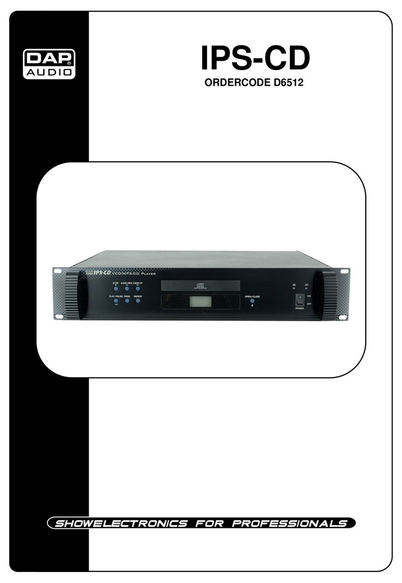 DAPAudio IPS-CD D6512 manual