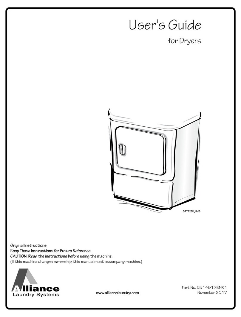 Alliance Laundry Systems DRY725C_SVG User manual