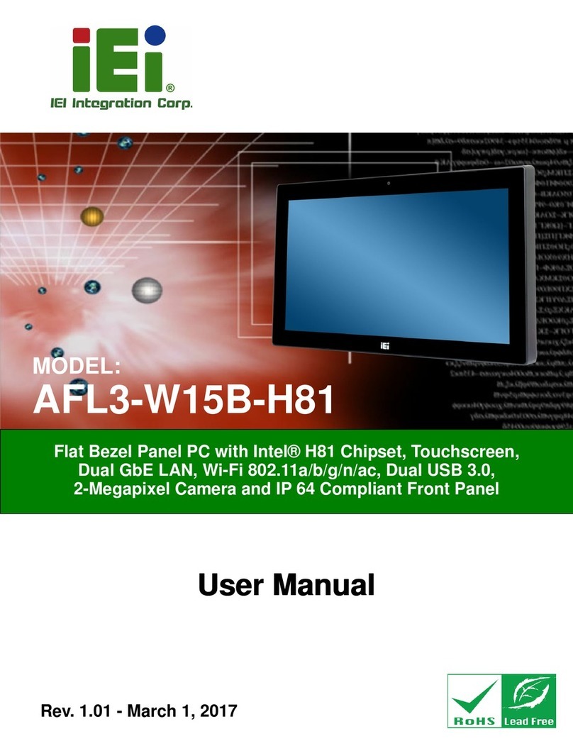 IEI Technology AFL3-W15B-H81 User manual
