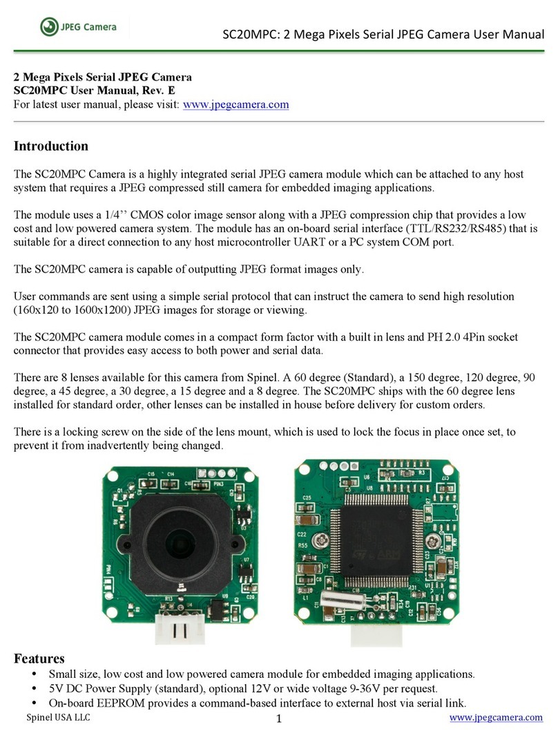 JPEG Camera SC20MPC user manual