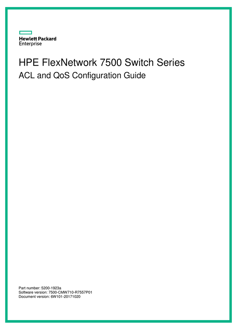 HPE FlexNetwork 7500 Series User manual