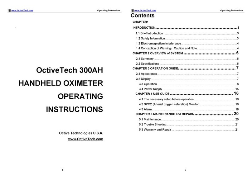 OctiveTech 300AH operating instructions
