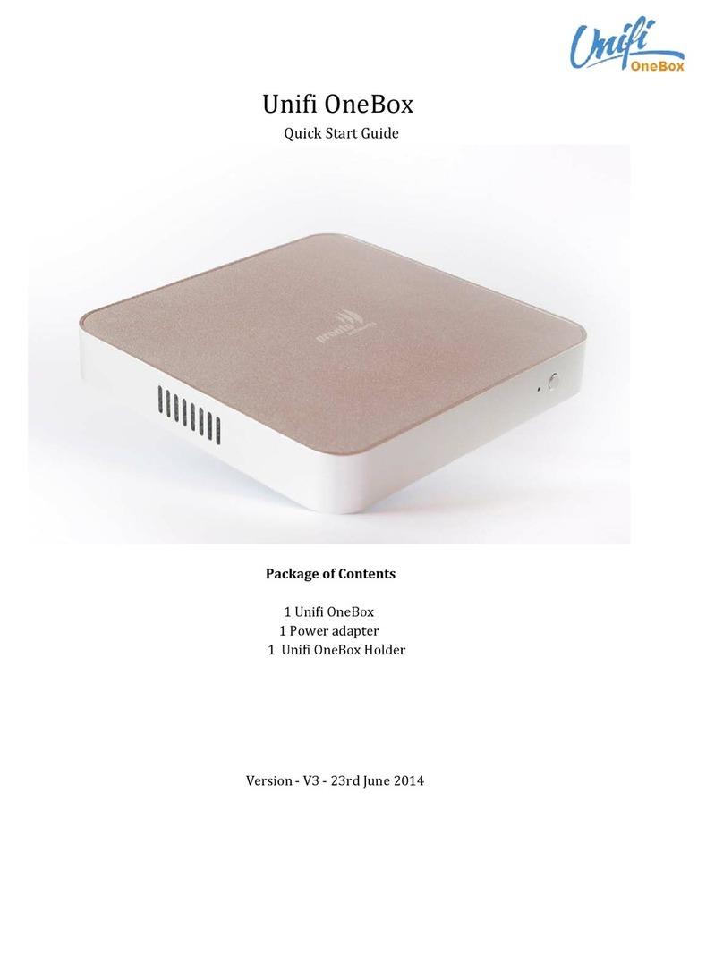 Pronto Networks Unifi OneBox quick start guide