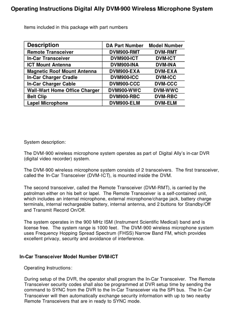 TriSquare DVM-900 operating instructions
