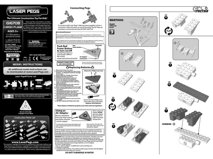 LaserPegs GI670B User manual