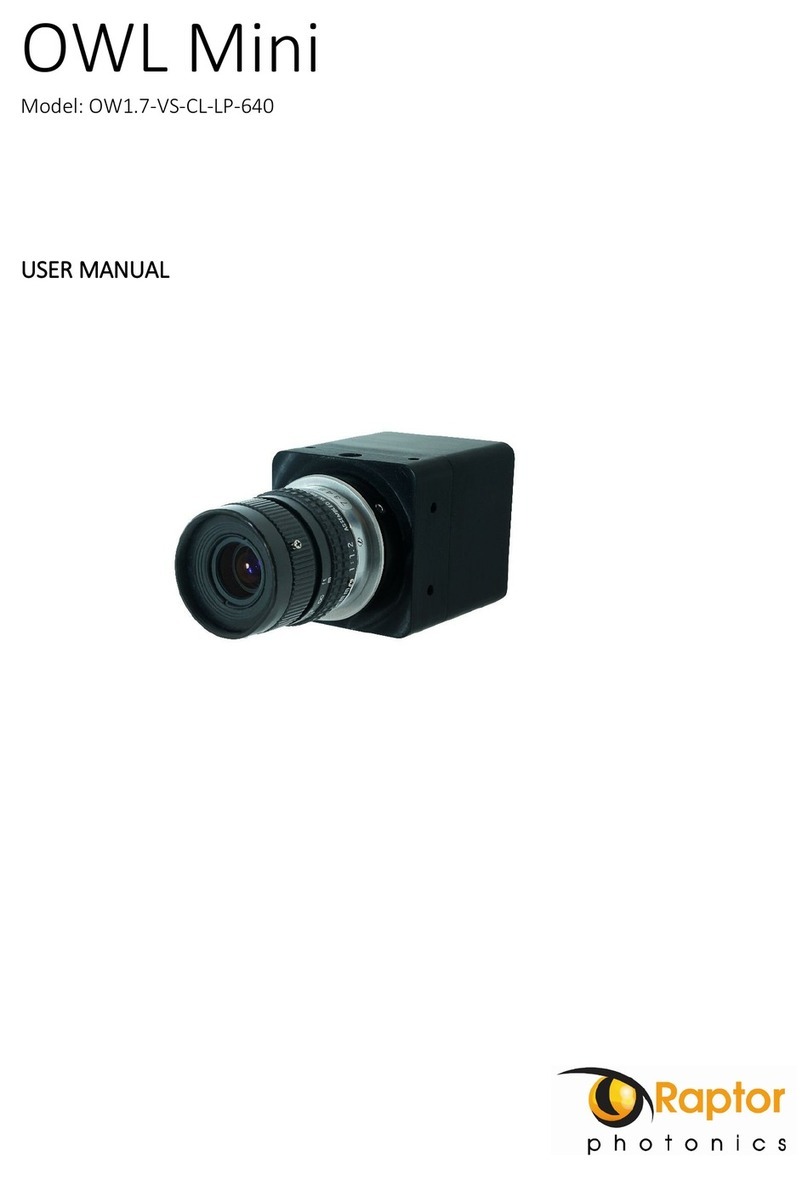 Raptor OW1.7-VS-CL-LP-640 User manual