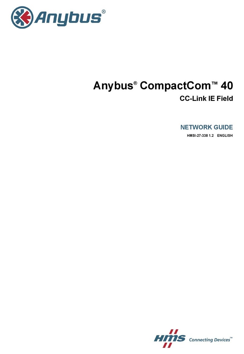 Anybus CompactCom 40 Modbus-TCP Installation and maintenance instructions