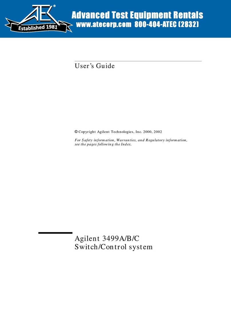 Agilent Technologies Agilent 3499A user guide