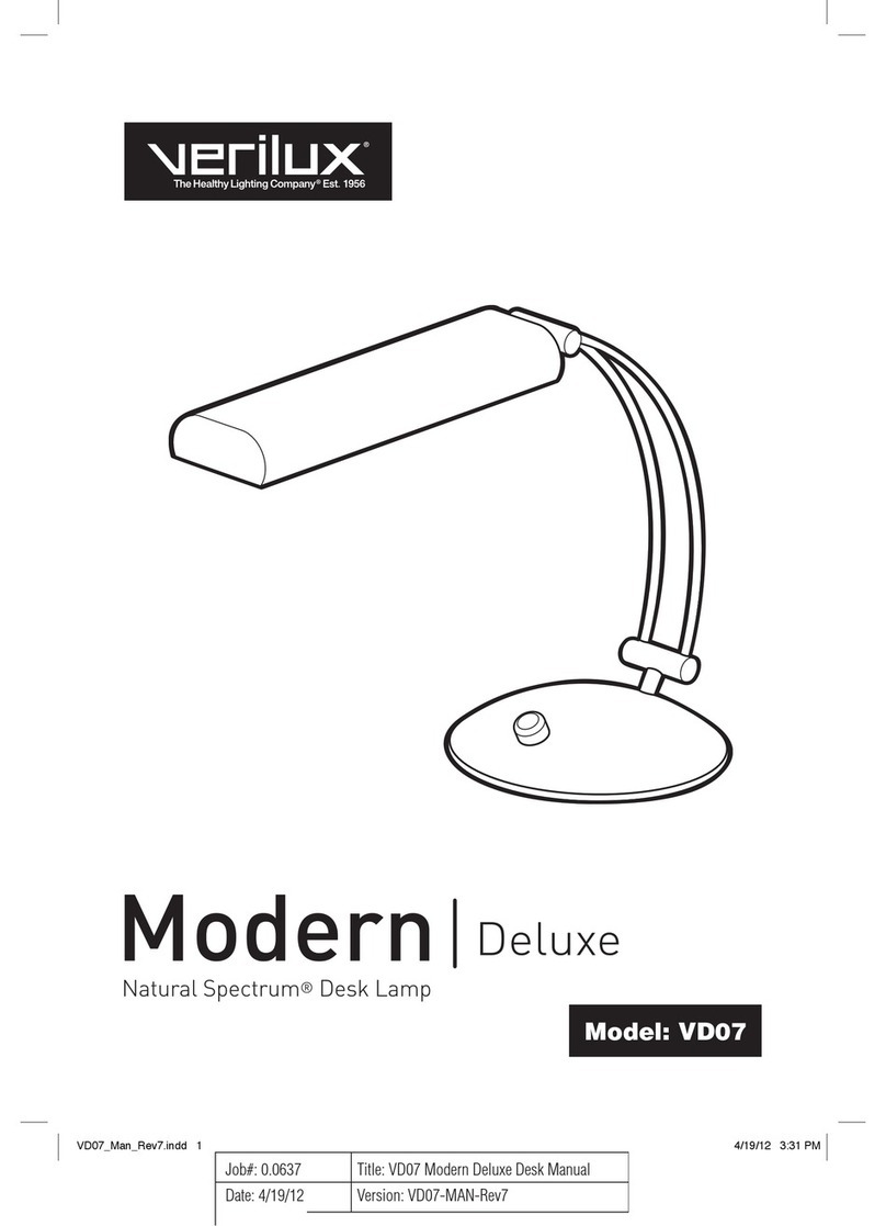 Verilux Modern Deluxe Natural Spectrum User manual