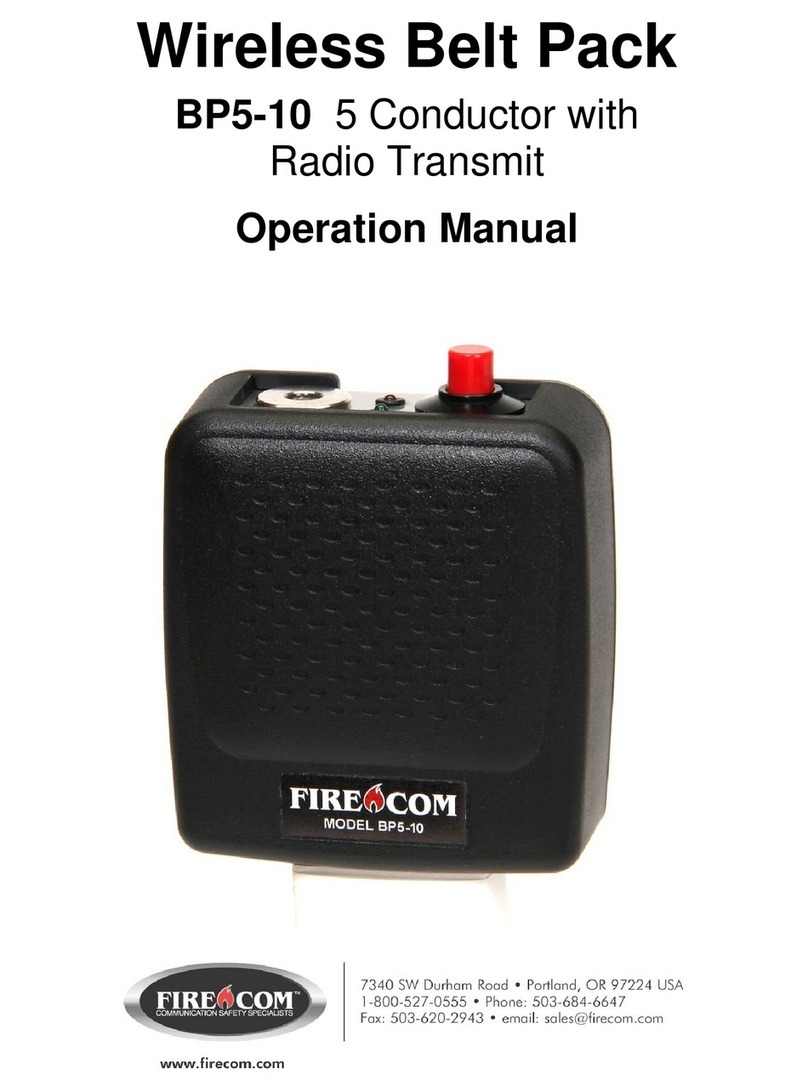 Firecom BP5-10 Operation manual