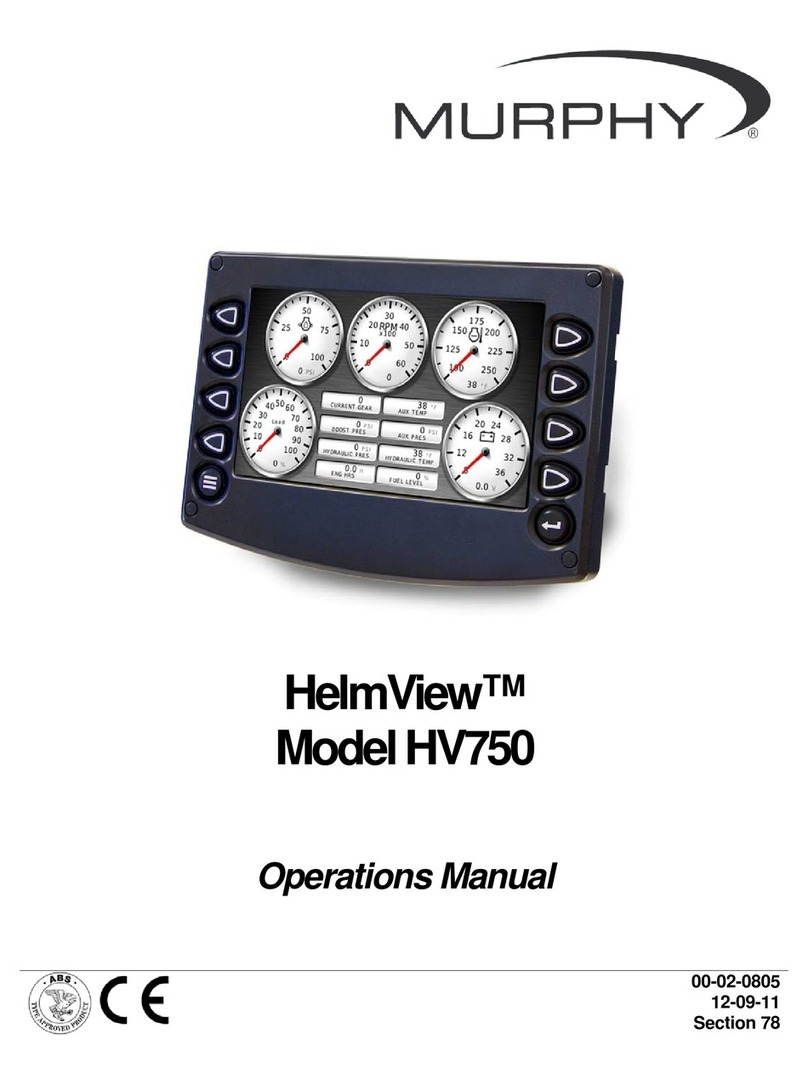 Murphy HelmView HV750 Operation manual