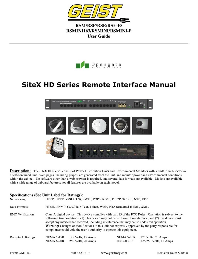 Geist RSMINI163 series user guide