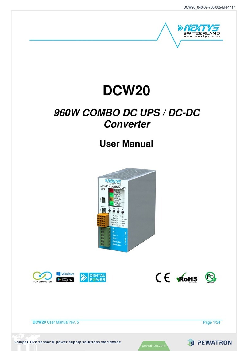 nextys DCW20 user manual