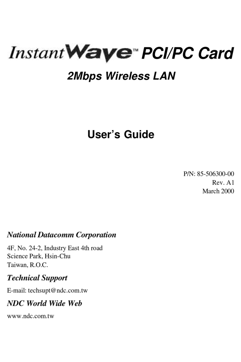 National Datacomm Corporation InstantWave user guide