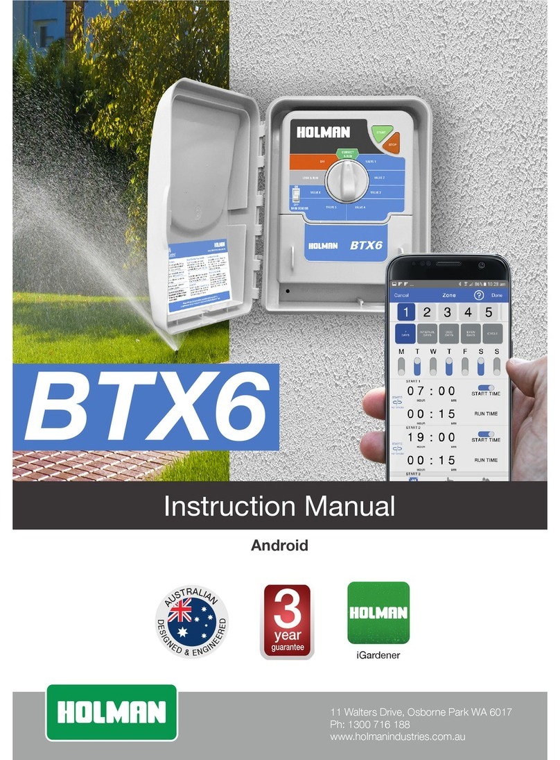 Holman BTX6 instruction manual