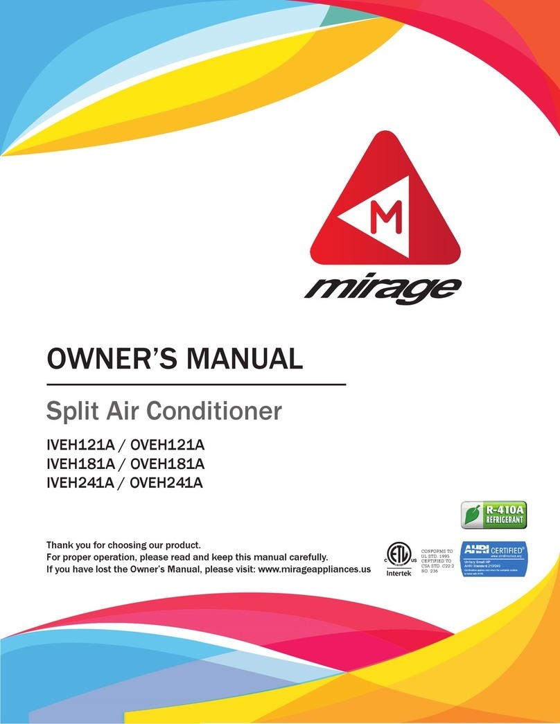Mirage IVEH121A User manual Mirage IVEH121A User manual