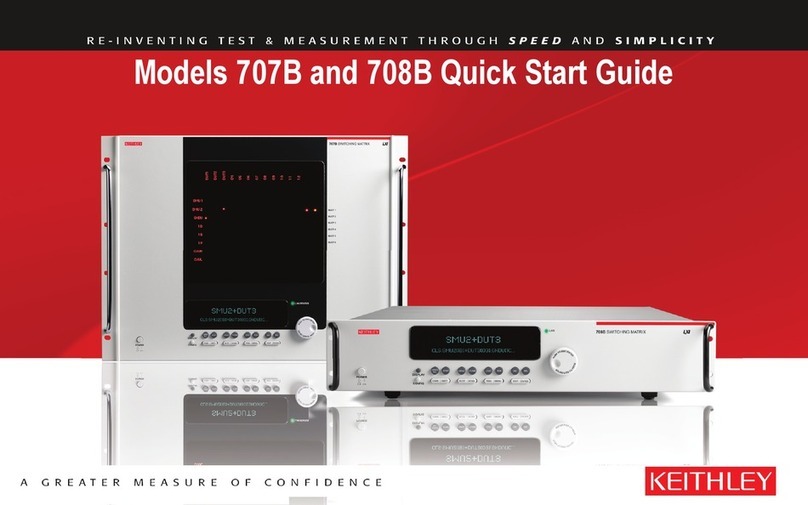 Keithley 707B quick start guide