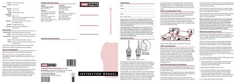GME MT401FF instruction manual