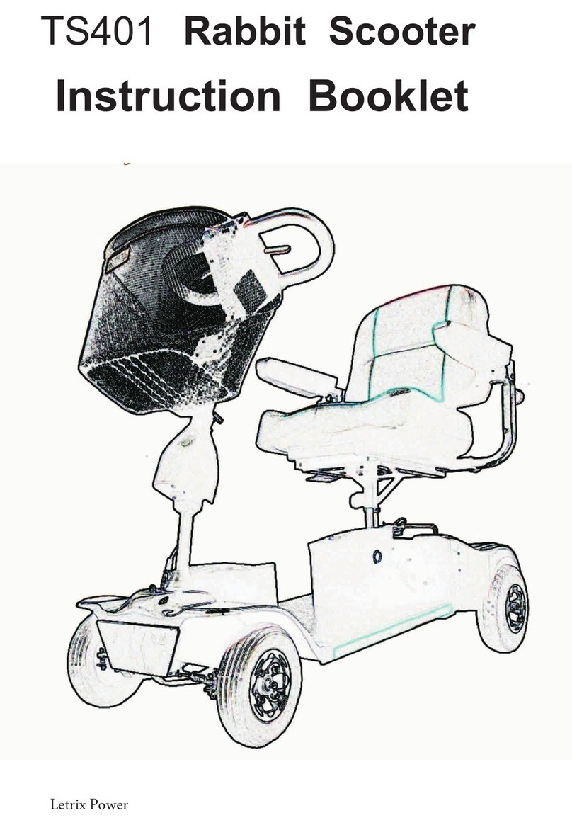 Letrix Power TS401 Rabbit Scooter Instruction booklet