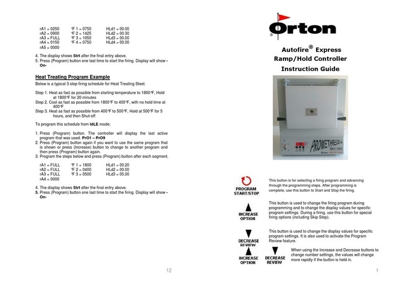Orton autofire express Manual