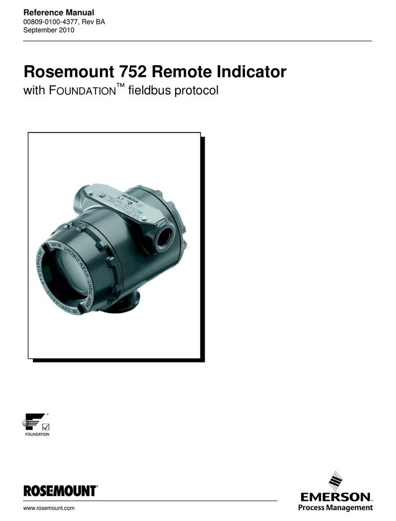 Rosemount 752 Reference manual