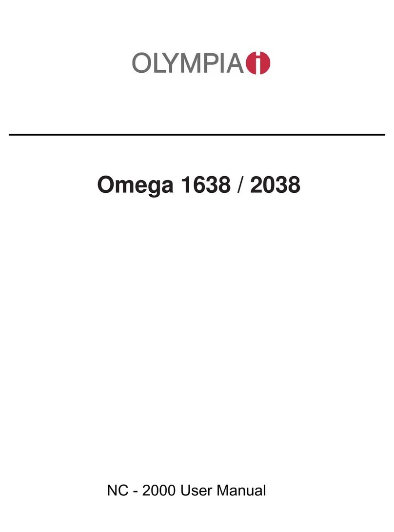 Olympia Omega 1638 user manual