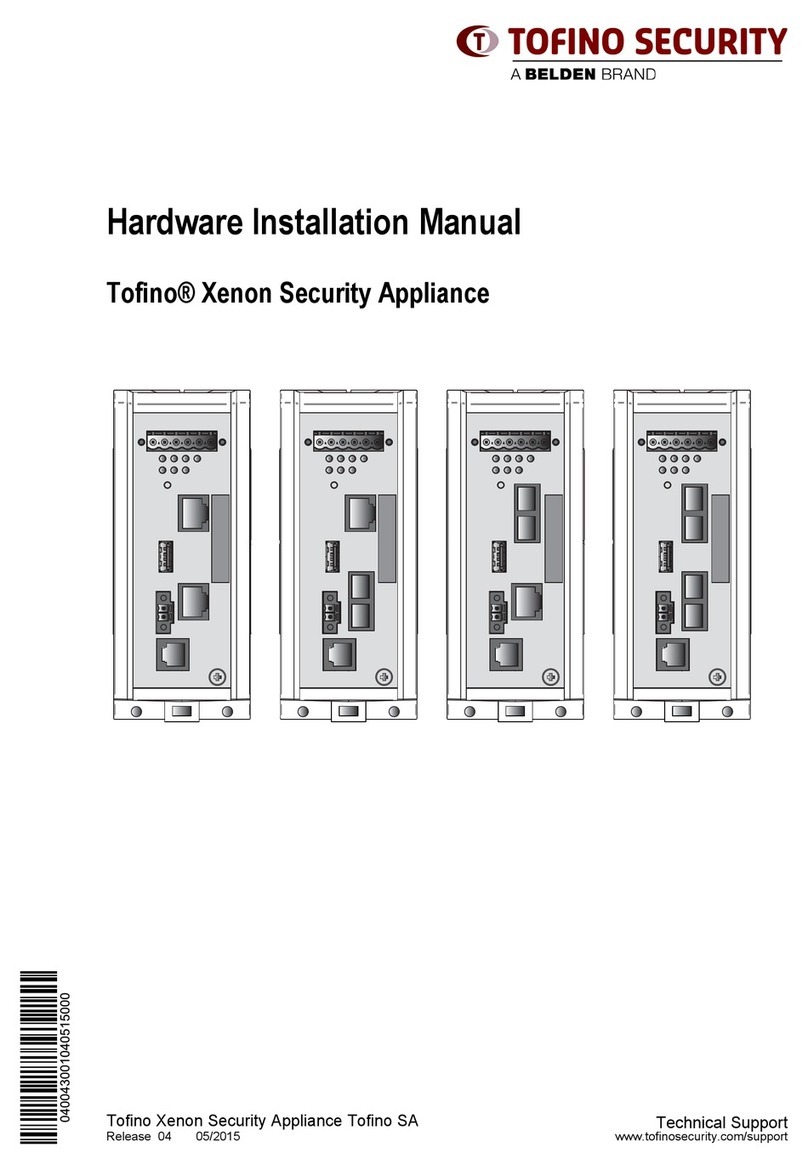 Tofino Security TofinoXe-0200T1T1 Hardware installation manual