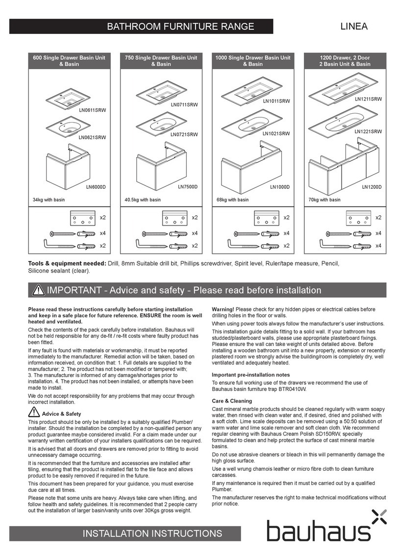 bauhaus LINEA 750 user manual
