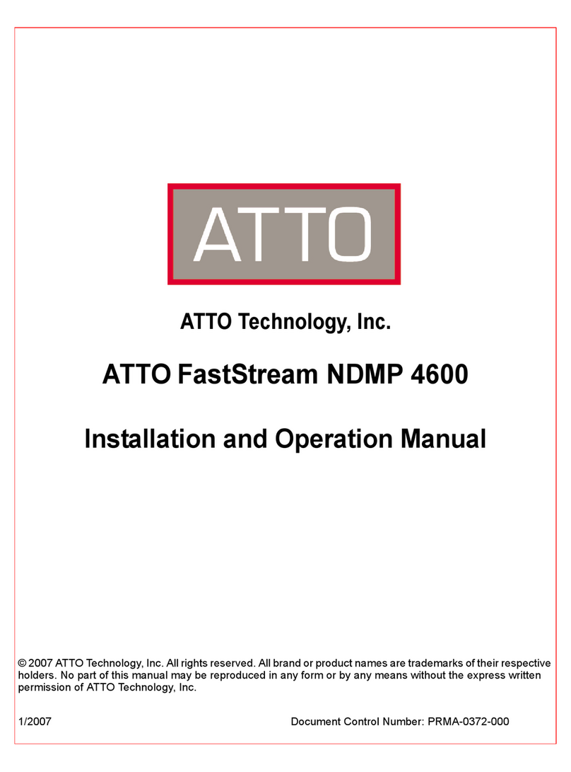 ATTO Technology FastStream NDMP 4600 User manual