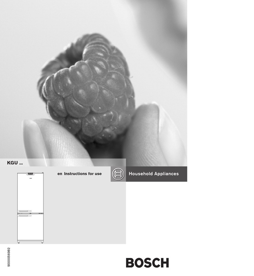 Bosch KGU Series User manual