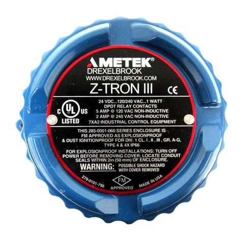 Ametek Z-tron III Installation and operating istructions