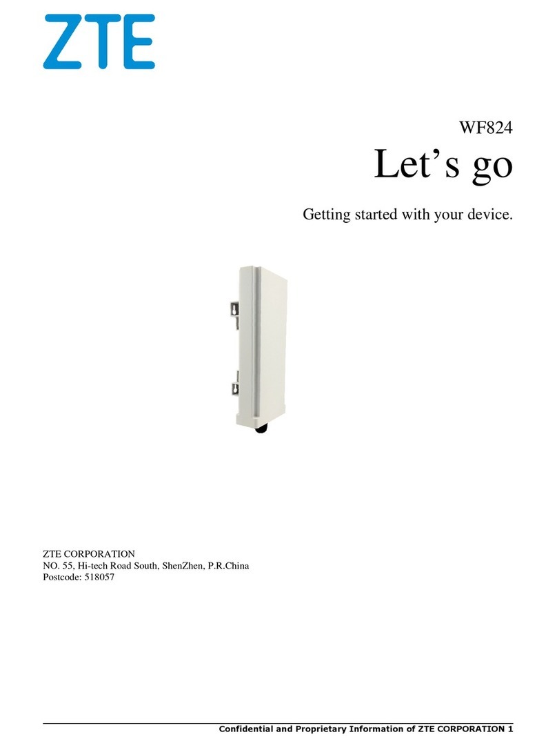 Zte WF824 Getting started