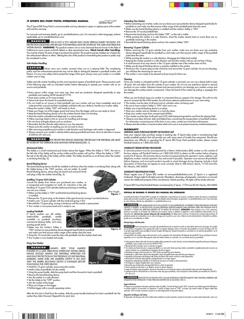 JT ER2 Operator's manual